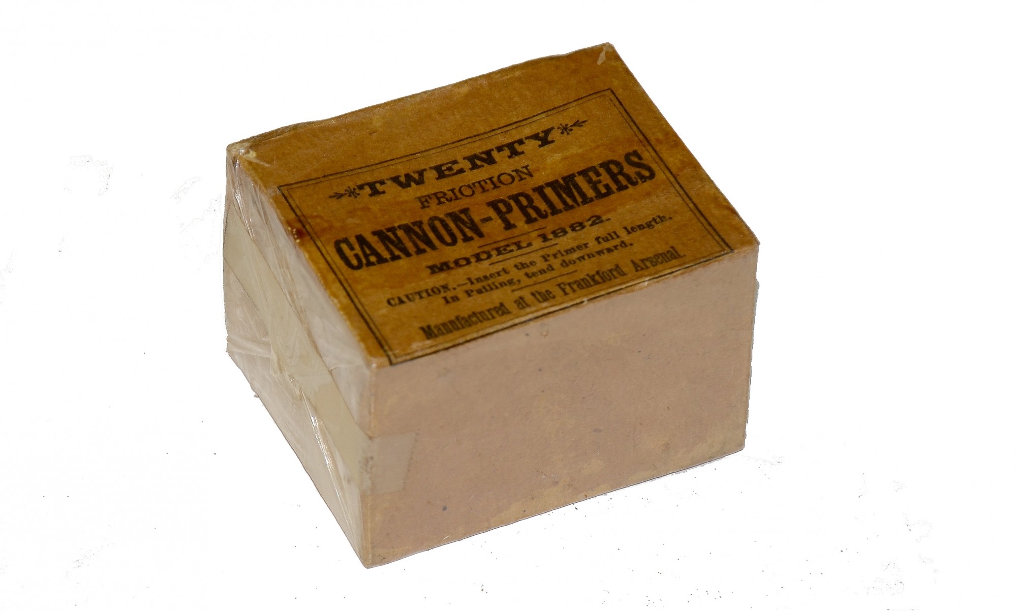 ORIGINAL BOX OF FRICTION CANNON PRIMERS FOR MODEL 1882 — Horse Soldier