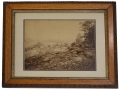 FANTASTIC FRAMED IMAGE TAKEN FROM THE SUMMIT OF LITTLE ROUND TOP IN 1886 BY GETTYSBURG PHOTOGRAPHER WILLIAM TIPTON