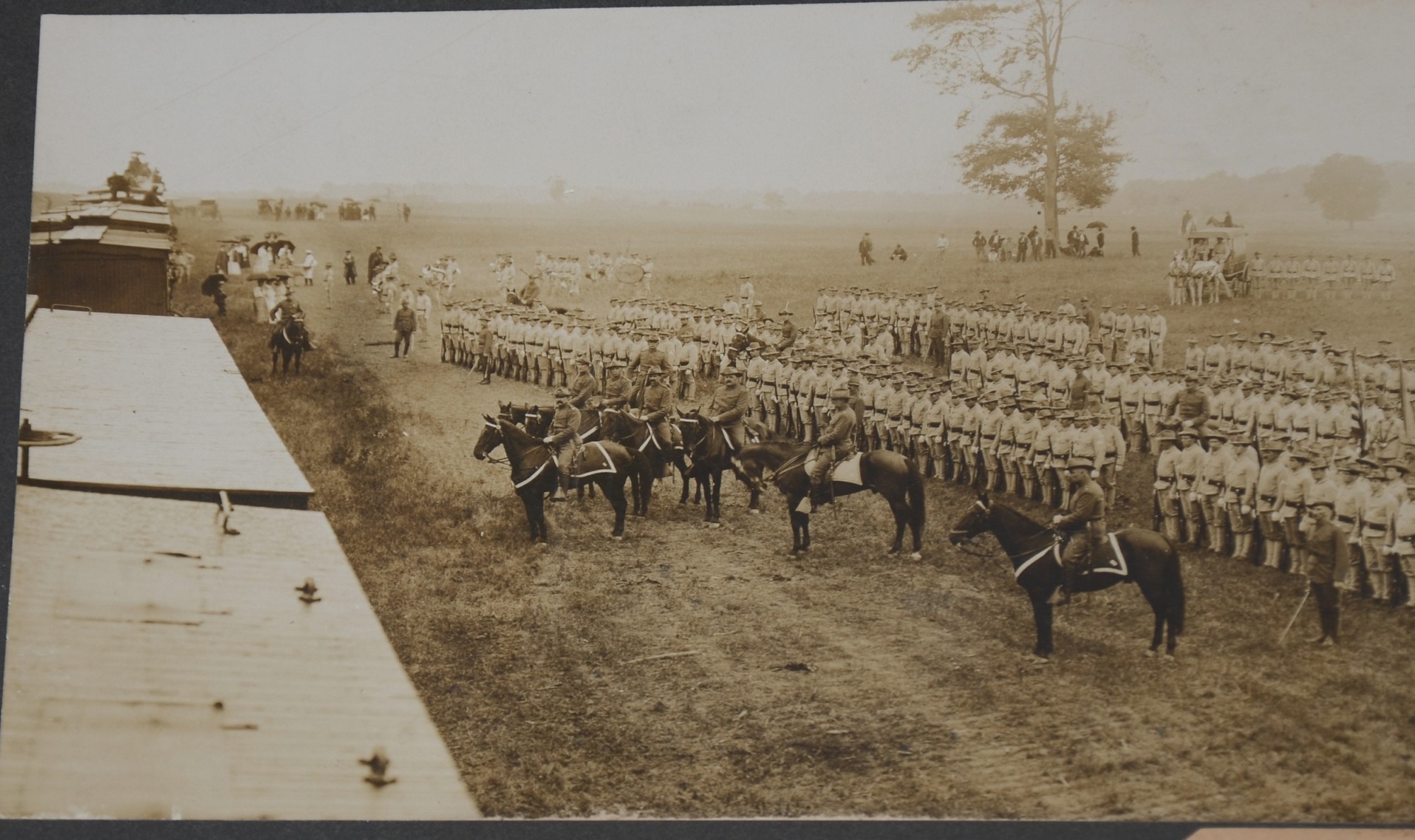 PANORAMIC PHOTO OF 8TH REGIMENT PENNSYLVANIA NATIONAL GUARD AT