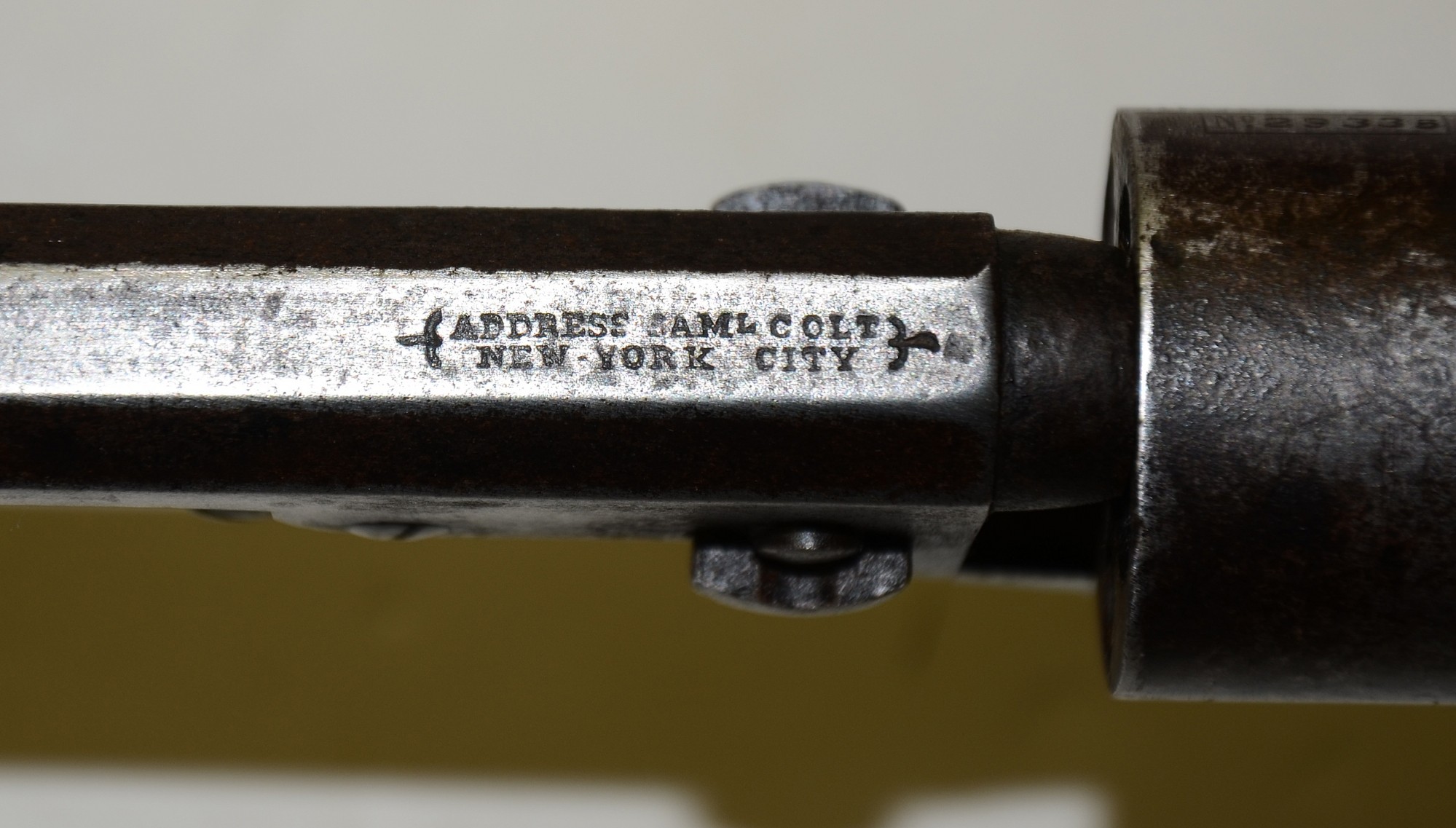 IDENTIFIED M1849 COLT POCKET REVOLVER WITH ALL MATCHING SERIAL NUMBERS ...