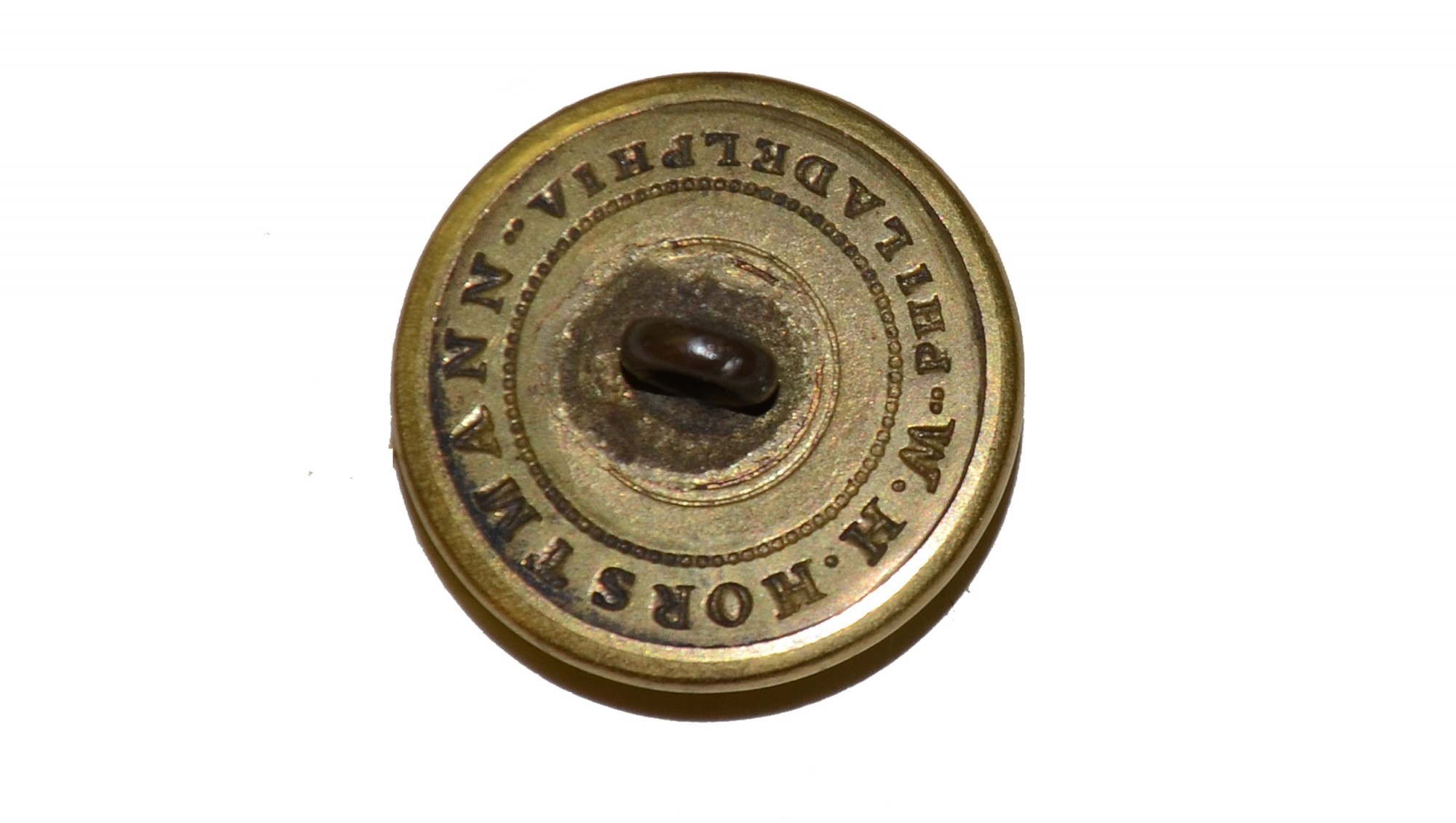 1830-1840 STAFF OFFICER COAT BUTTON — Horse Soldier