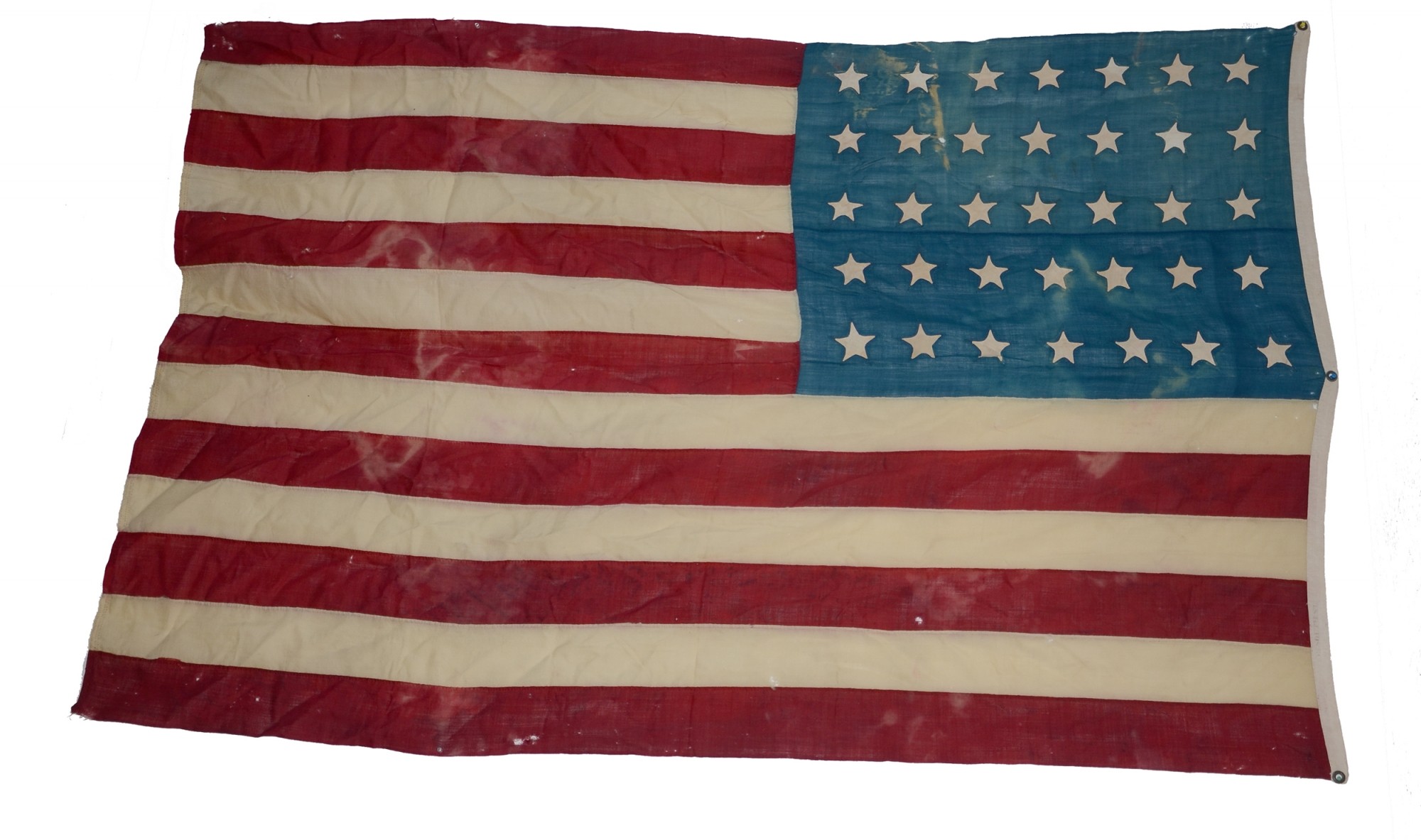 CIVIL WAR 35 STAR US FLAG ID’D TO ASSISTANT SURGEON OF 1ST LOUISIANA ...