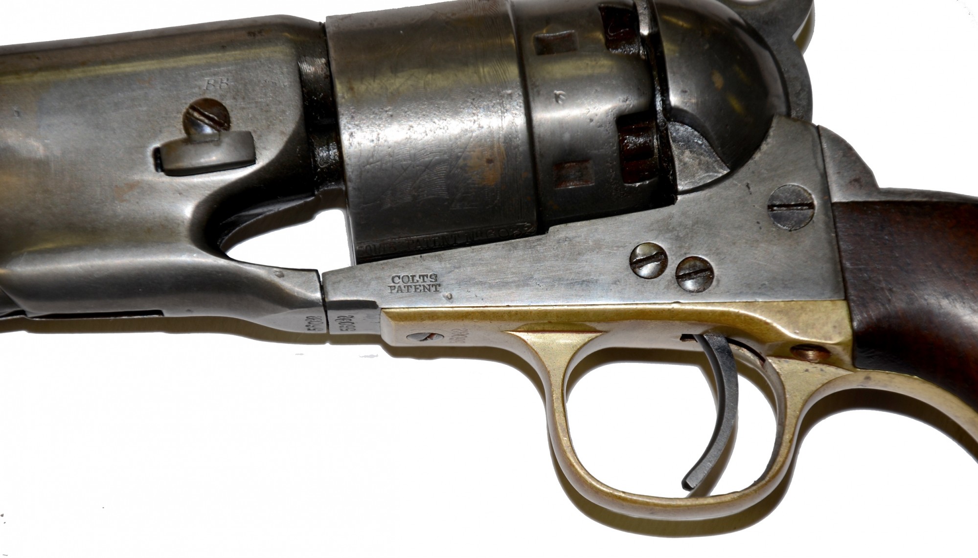 A FINE CIVIL WAR THREE-SCREW COLT MODEL 1860 ARMY REVOLVER — Horse Soldier