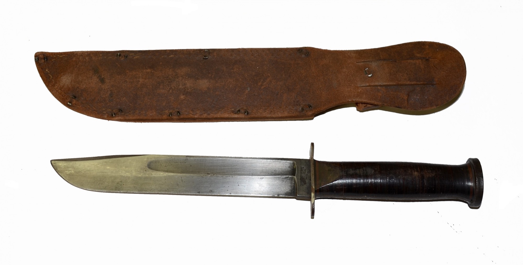 WORLD WAR II COMBAT WESTERN FIGHTING KNIFE WITH SHEATH — Horse Soldier