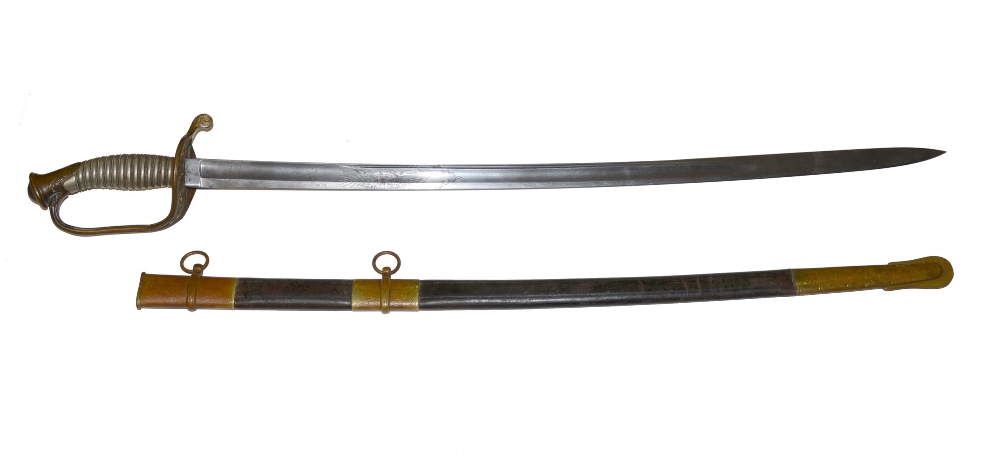 PRESENTATION GRADE US MODEL 1850 FOOT OFFICER’S SWORD BY W.H. HORSTMANN ...