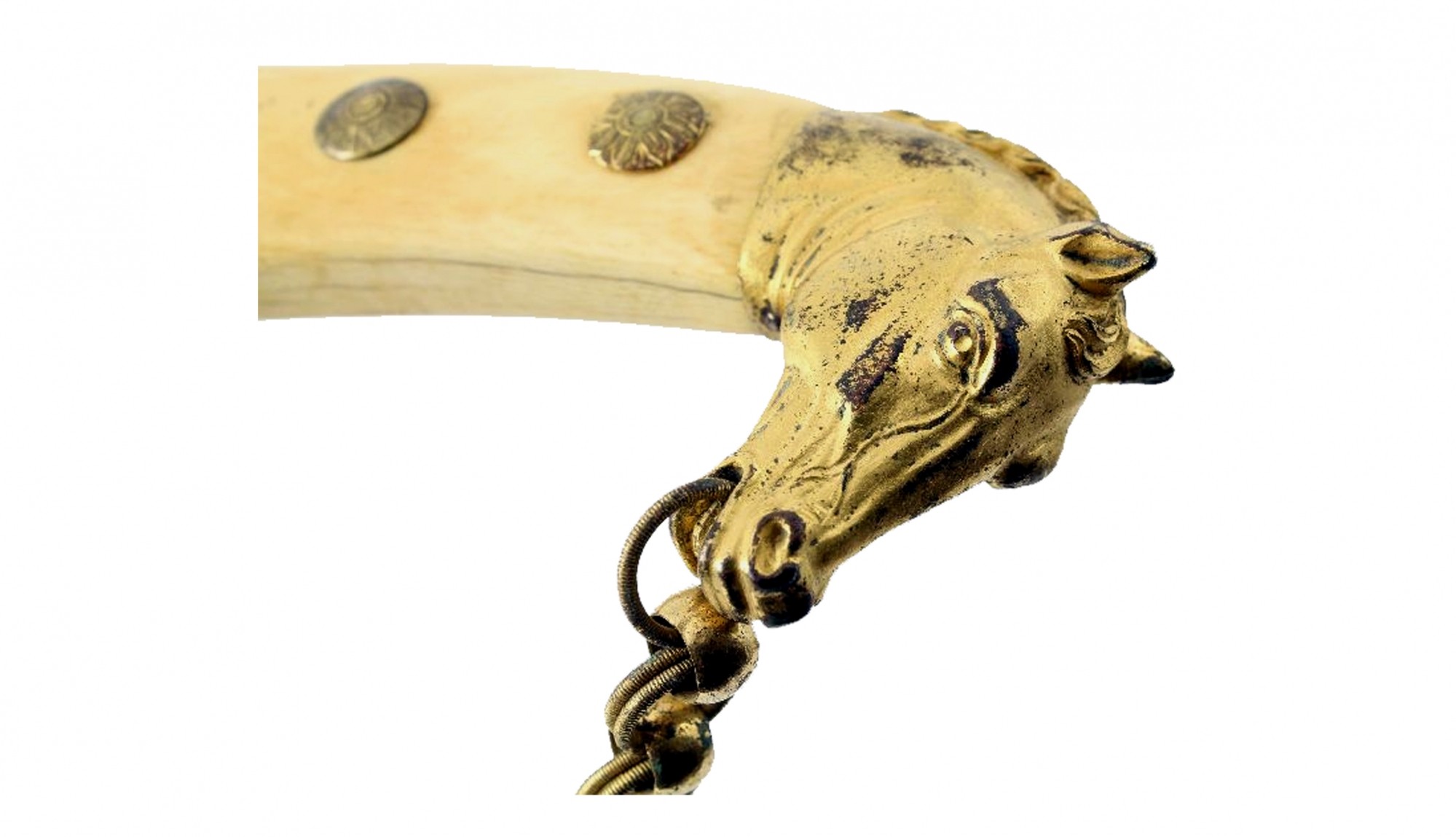 RARE C1830’S AMERICAN HORSE HEAD POMMEL OFFICER’S SWORD WITH IVORY GRIP ...