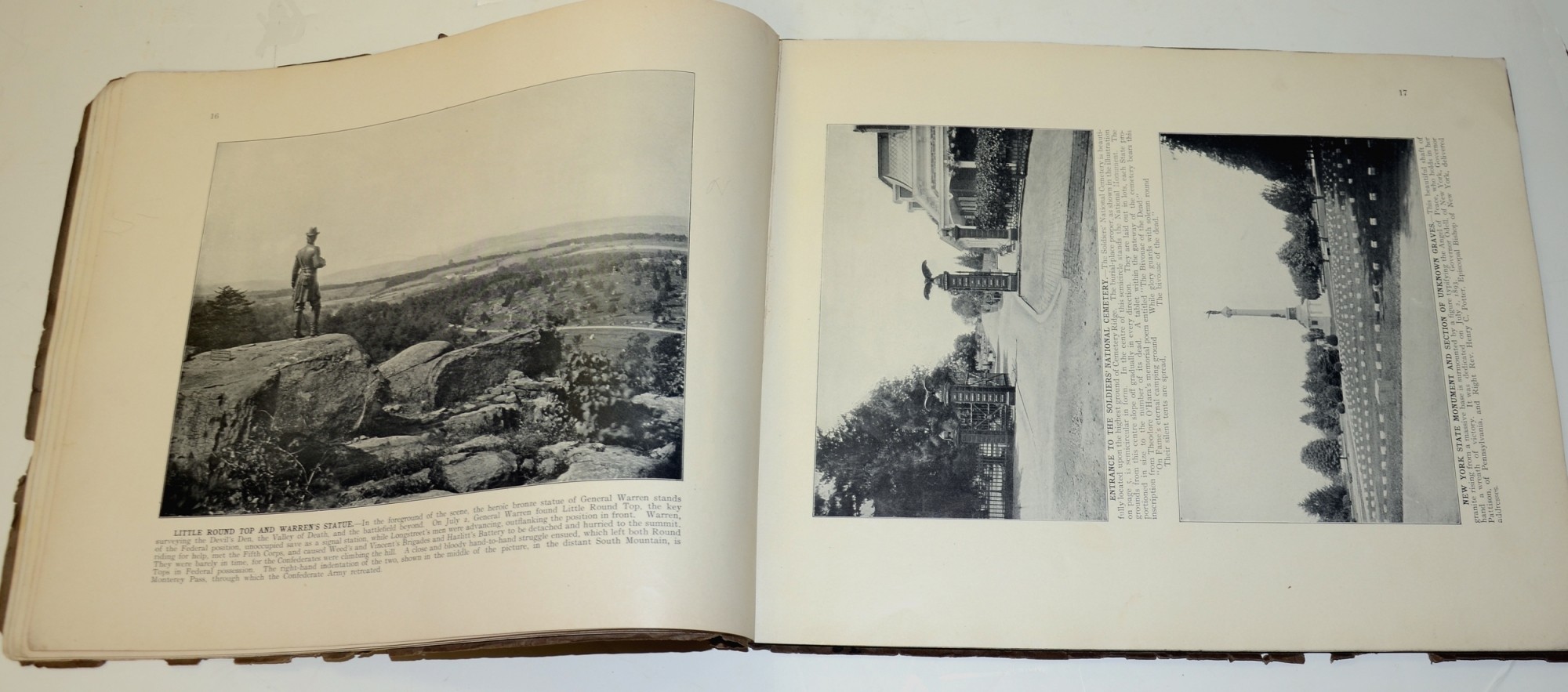 GETTYSBURG – THE PICTURES AND THE STORY SOUVENIR BOOK, 1912 — Horse Soldier