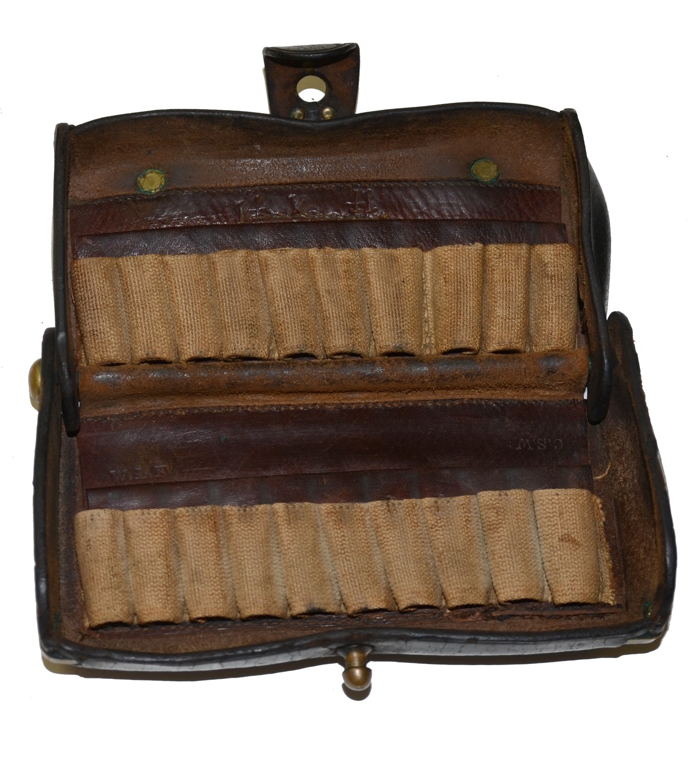 M1874 MCKEEVER CARTRIDGE BOX WITH NEW JERSEY MILITIA PLATE — Horse Soldier