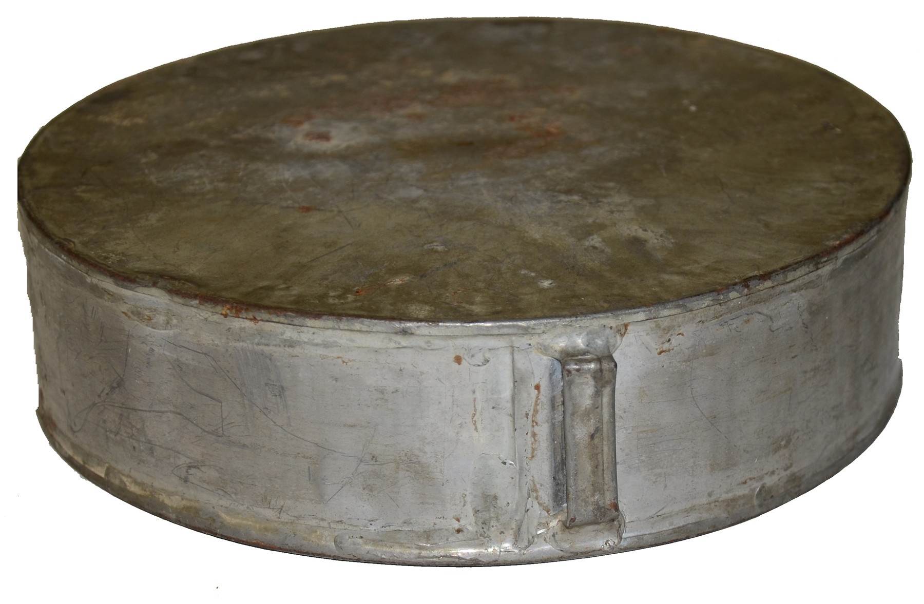 LARGE CONFEDERATE TIN DRUM CANTEEN WITH SCREW TOP — Horse Soldier