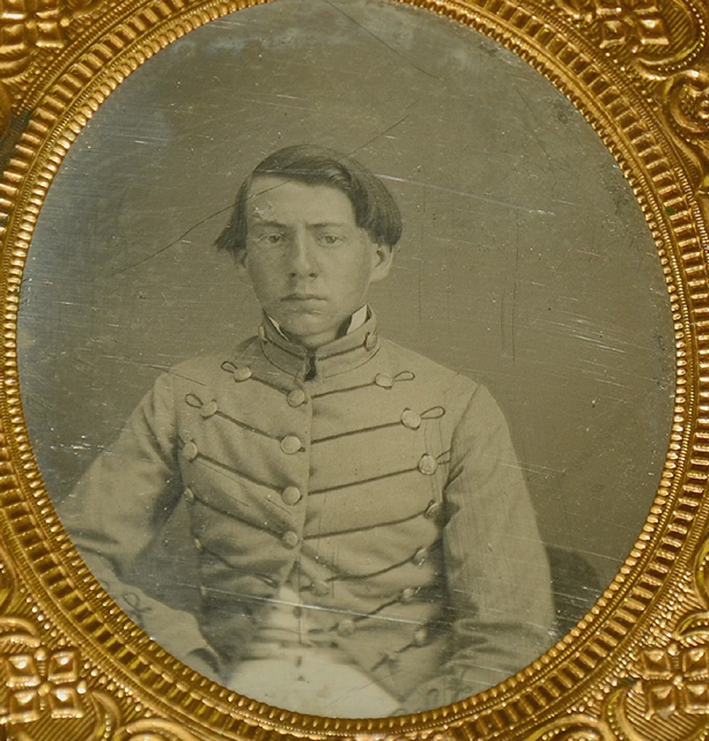 VERY RARE DAGUERREOTYPE OF A VIRGINIA MILITARY INSTITUTE CADET CIRCA ...