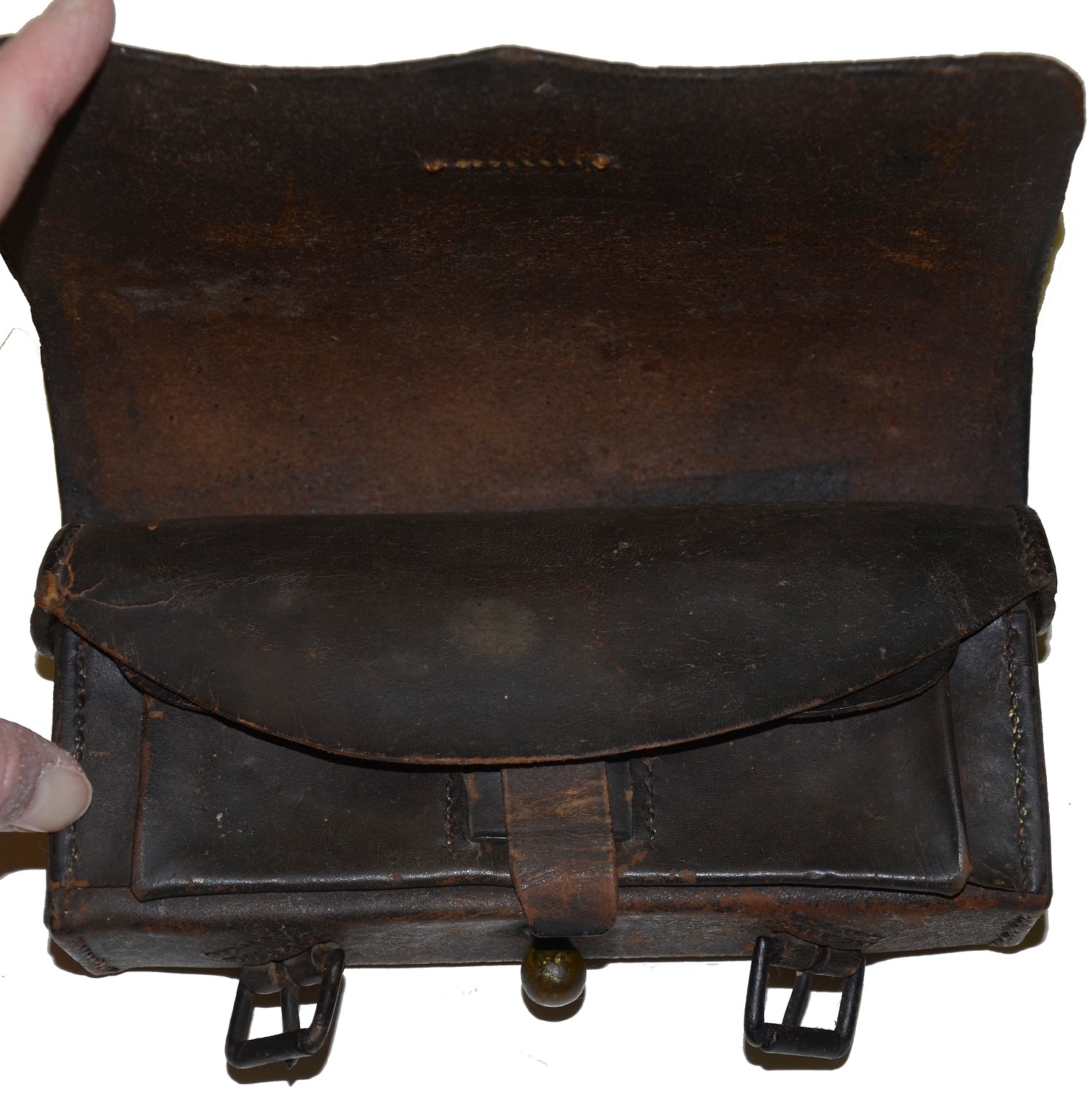 CIVIL WAR CAVALRY CARBINE CARTRIDGE BOX — Horse Soldier