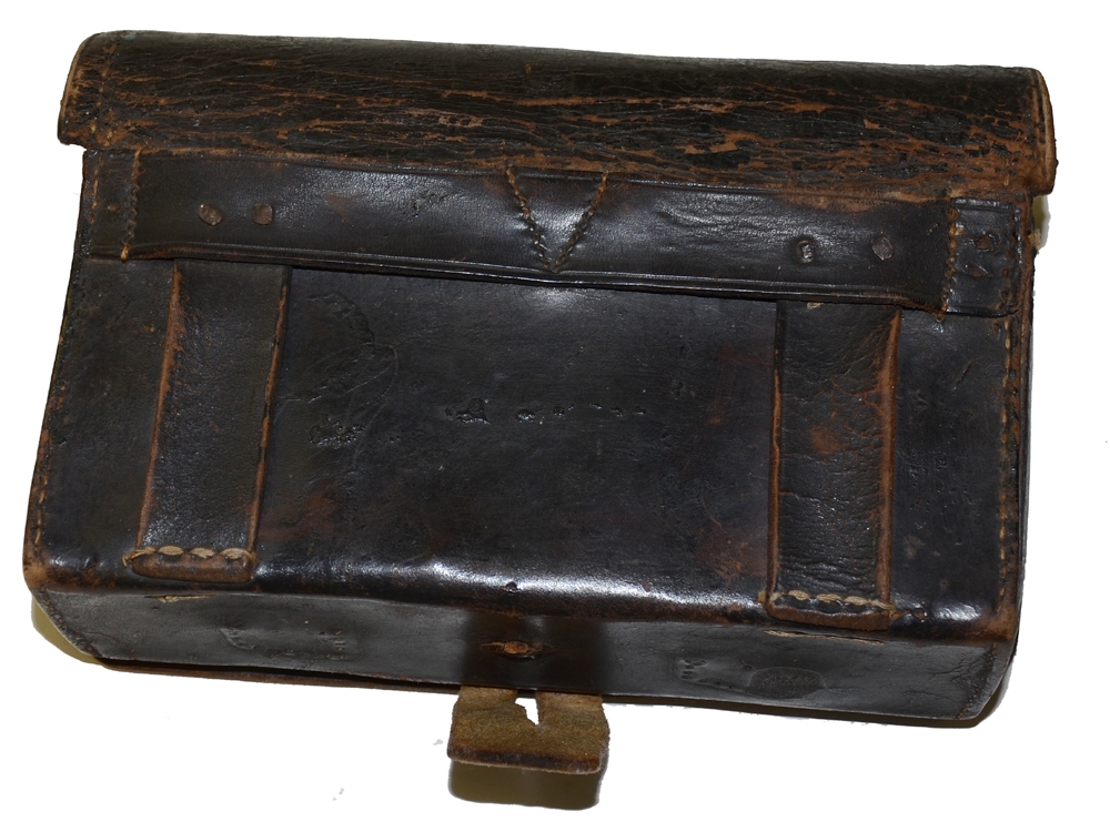 CIRCA 1830s “BAKER’S PATTERN” INFANTRY CARTRIDGE BOX — Horse Soldier