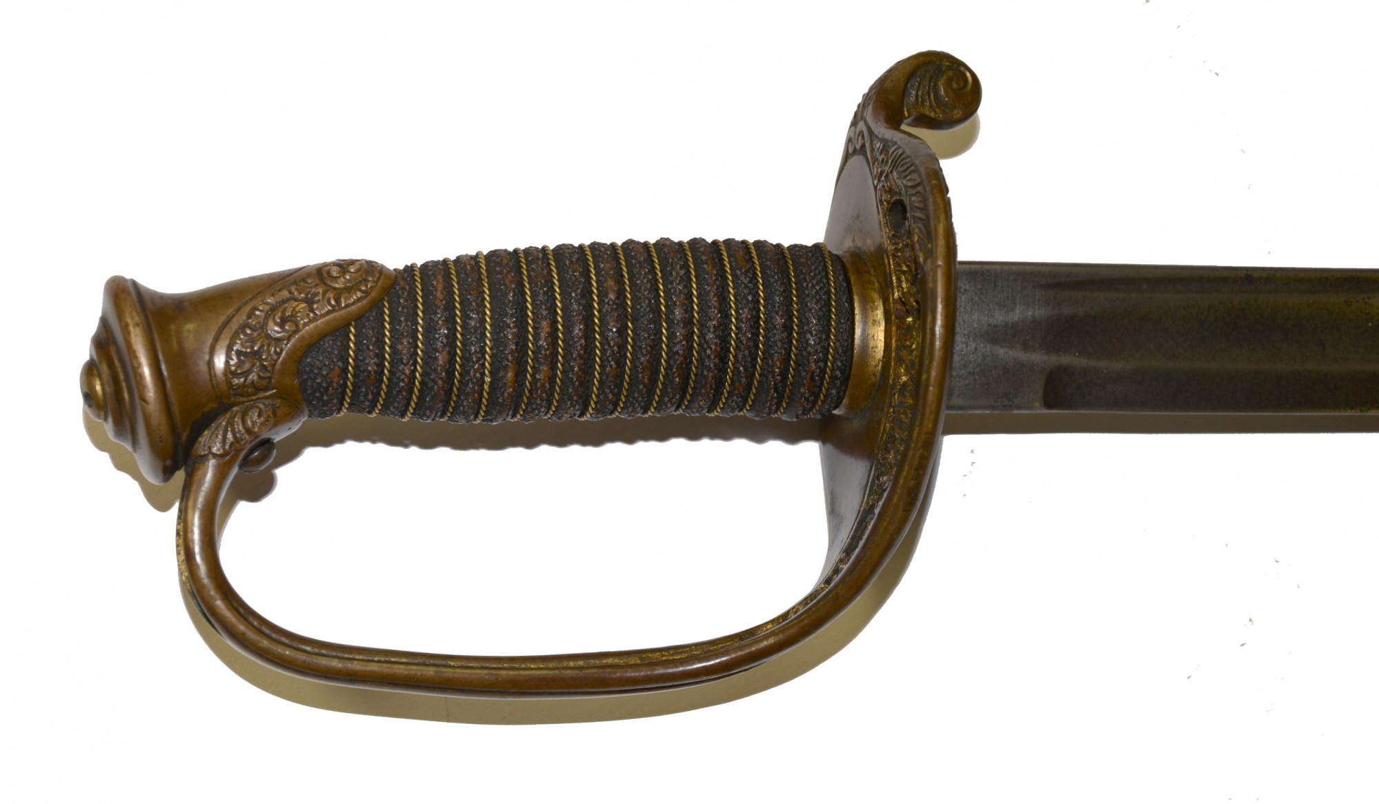 MODEL 1850 FOOT OFFICER’S SWORD ID’D TO LT. BENJAMIN DUNHAM, 63RD ...