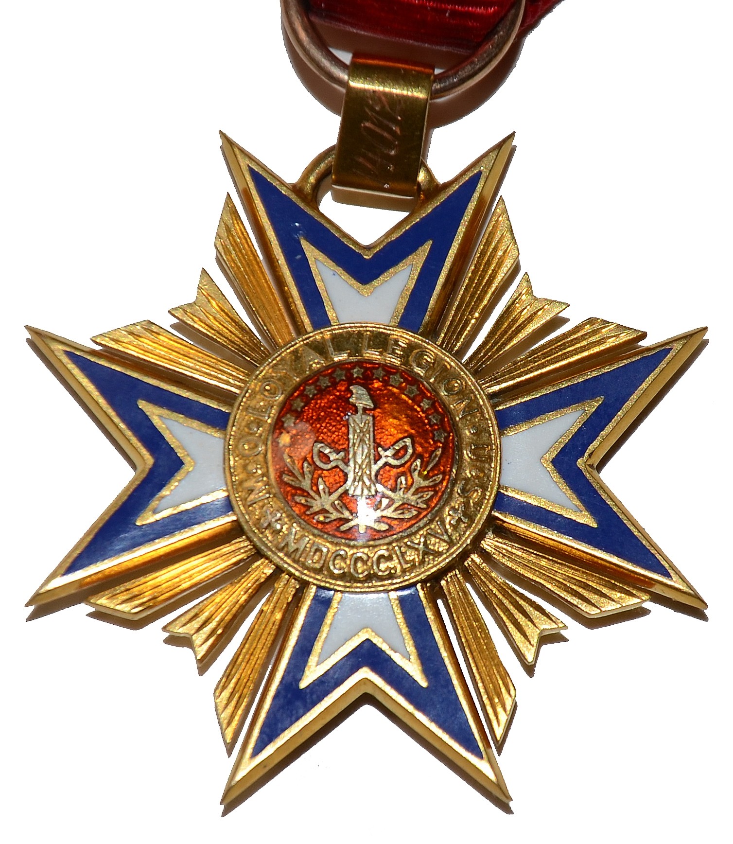 MILITARY ORDER OF THE LOYAL LEGION MEDAL OF COL. AND BREVET BRIG. GEN ...