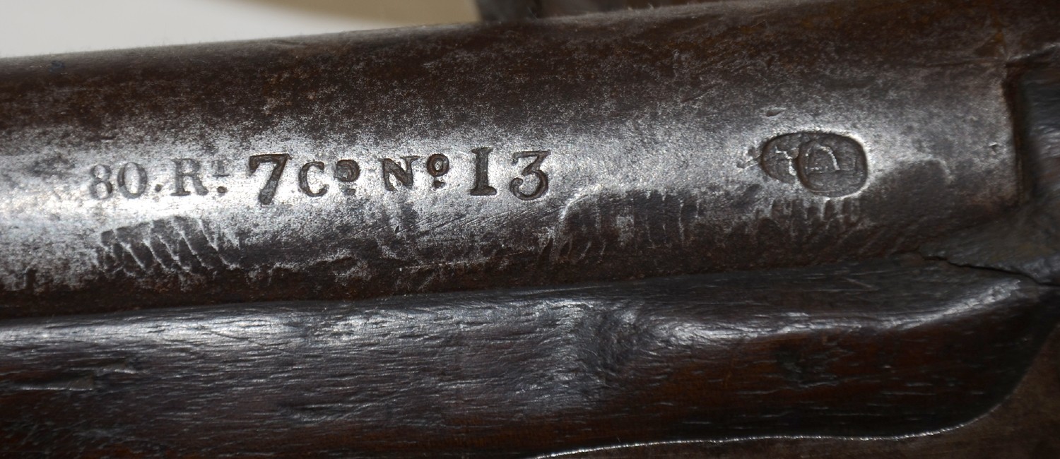 1797 PENNSYLVANIA CONTRACT MUSKET BY JOHN MILES WITH REGIMENTAL ...