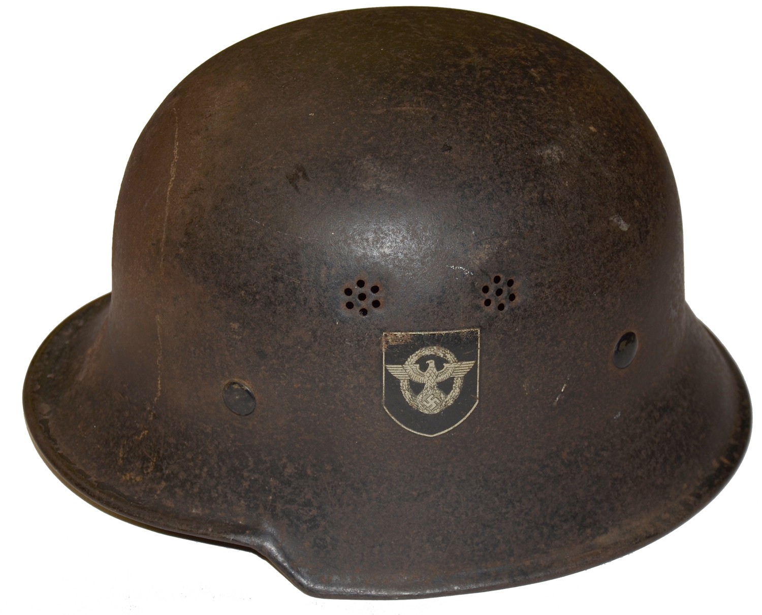 GERMAN WORLD WAR TWO LIGHTWEIGHT POLICE HELMET — Horse Soldier