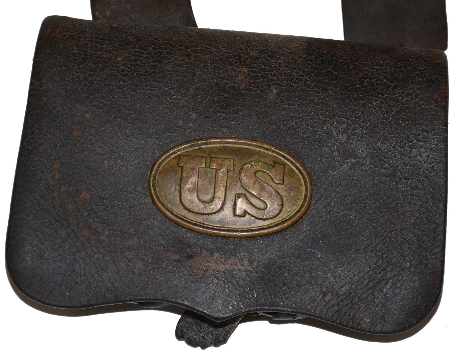 U.s. Infantry Cartridge Box And Sling From The First Day’s Field At 