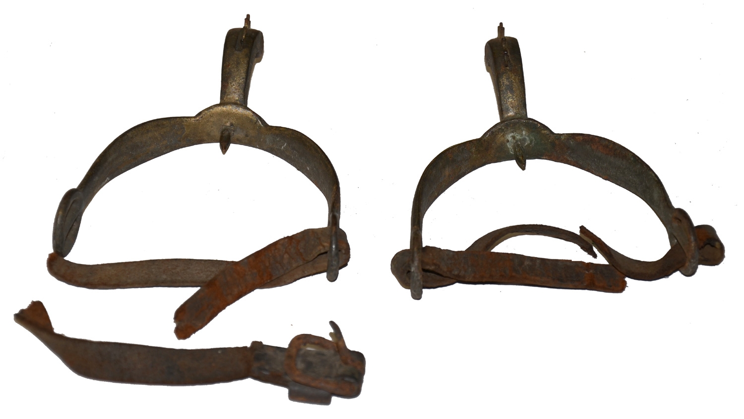 MATCHED PAIR CIVIL WAR ERA IRON SPURS — Horse Soldier