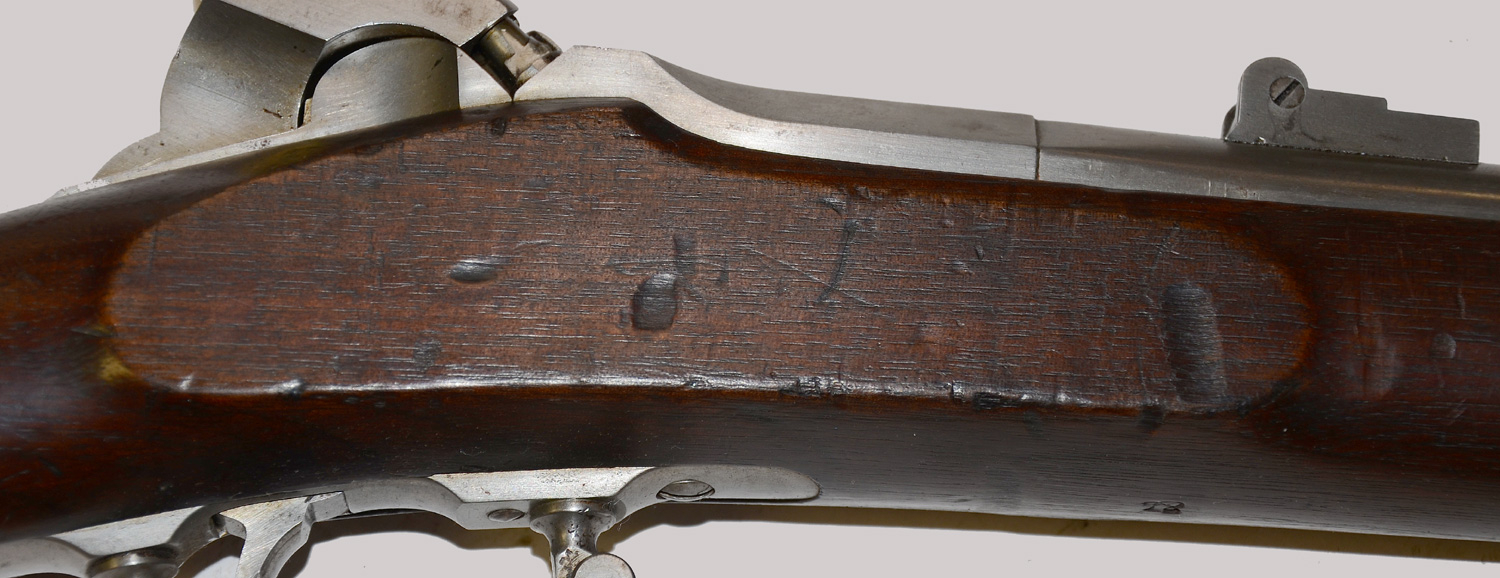 CONFEDERATE CAPTURED AND COLLECTED LINDSAY TWO-SHOT INFANTRY RIFLE ...