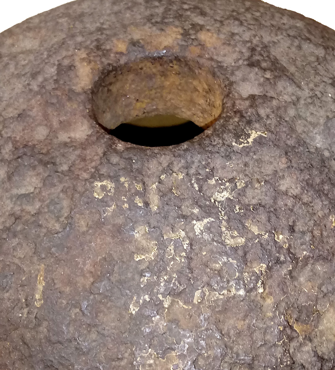 RARE 10” MORTAR SHELL (FRENCH & INDIAN OR REVOLUTIONARY WAR) FROM FORT ...