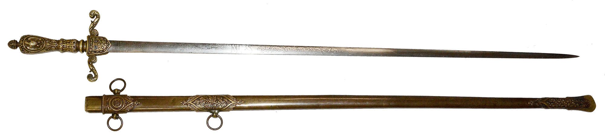 SCHUYLER, HARTLEY AND GRAHAM M1840 MEDICAL STAFF SWORD INSCRIBED TO ...