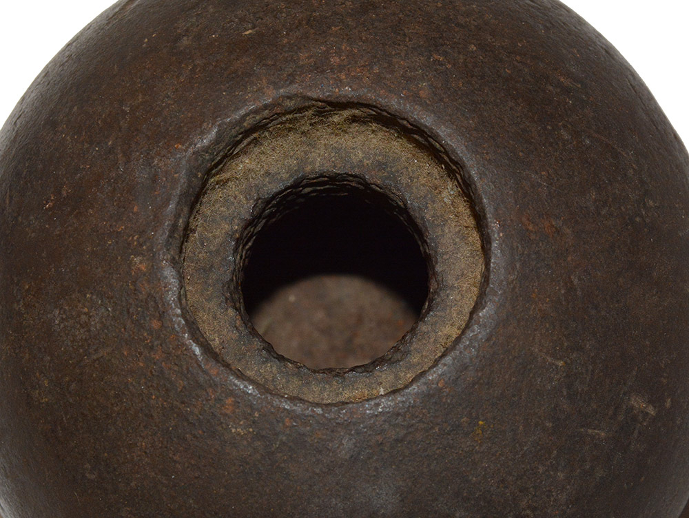 CS 4.52” 12LB BORMANN FUSE SPHERICAL SHELL FROM GETTYSBURG — Horse Soldier