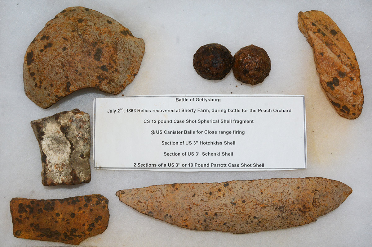 RELICS RECOVERED AT THE SHERFY FARM AT GETTYSBURG — Horse Soldier