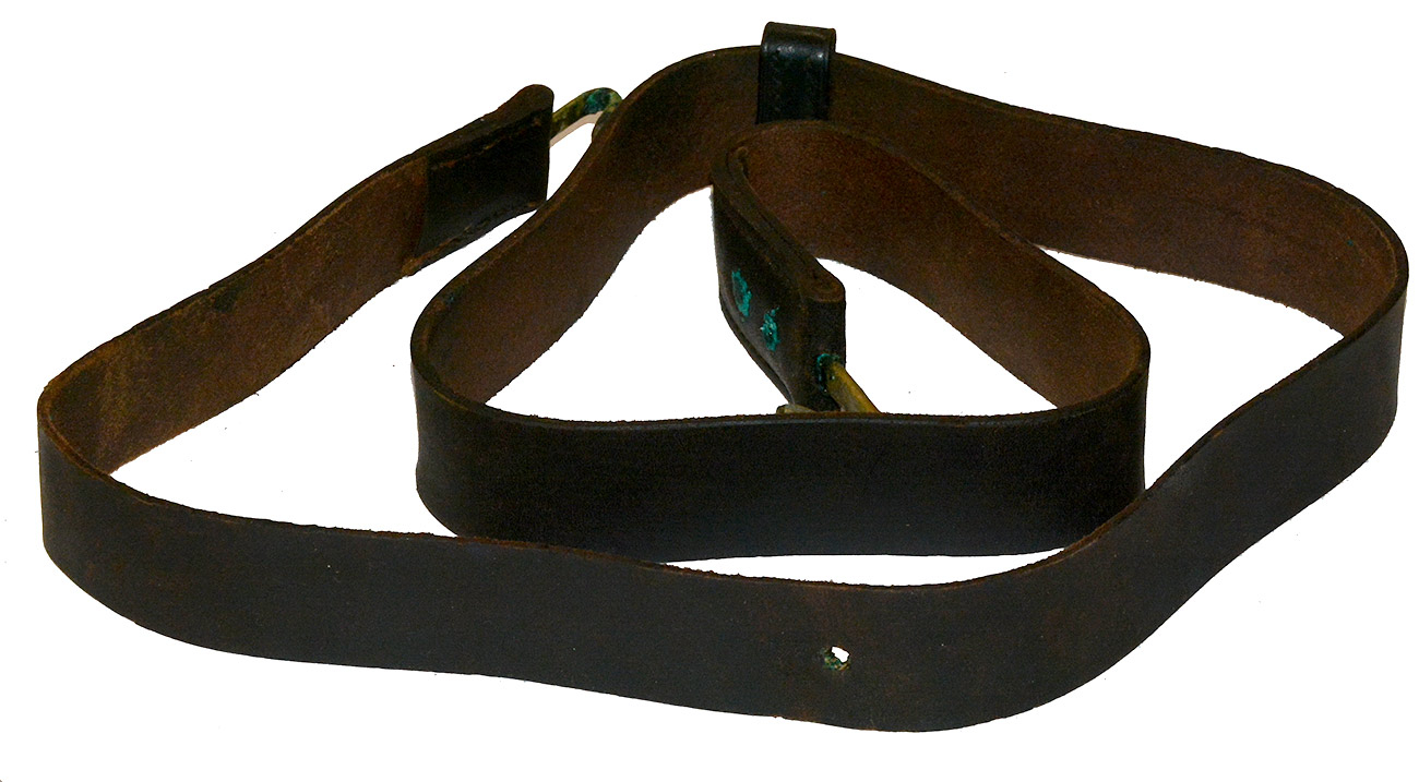 LEATHER SHOULDER SUPPORT STRAP FOR OFFICER’S OR CAVALRYMEN’S WAISTBELT ...