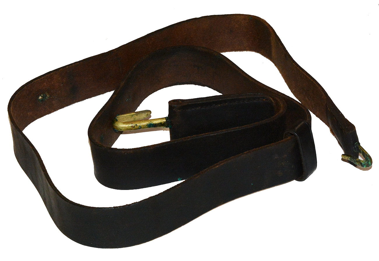 LEATHER SHOULDER SUPPORT STRAP FOR OFFICER’S OR CAVALRYMEN’S WAISTBELT ...