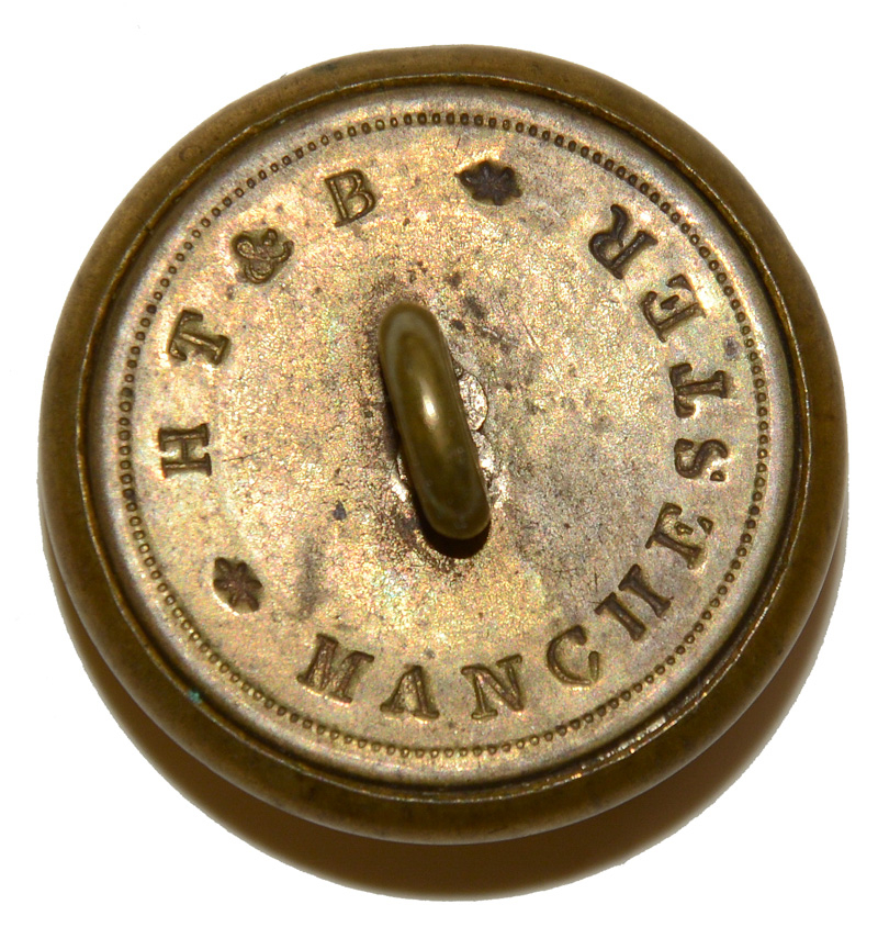 CONFEDERATE RIFLEMAN’S COAT BUTTON — Horse Soldier