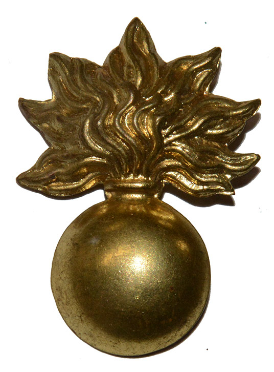 “FLAMING BOMB” CIVIL WAR ORDNANCE STAMPED BRASS HAT INSIGNIA — Horse ...