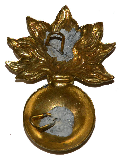 “FLAMING BOMB” CIVIL WAR ORDNANCE STAMPED BRASS HAT INSIGNIA — Horse ...