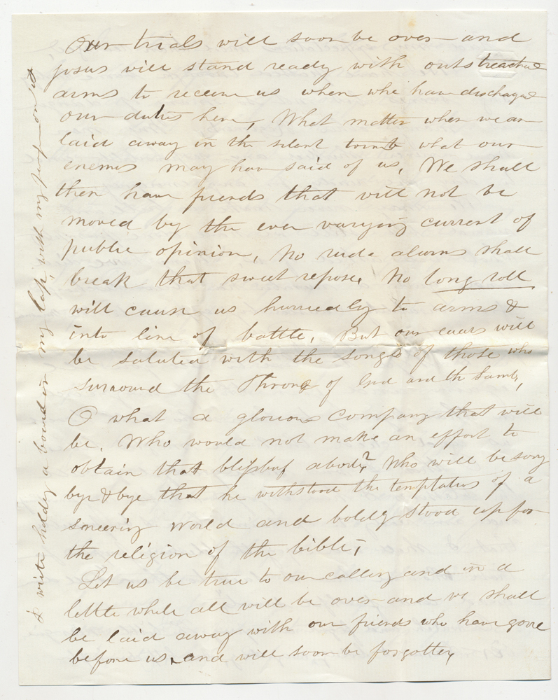 JANUARY 1864 UNION SOLDIER LETTER - BREVET BRIGADIER GENERAL ISAAC DYER ...