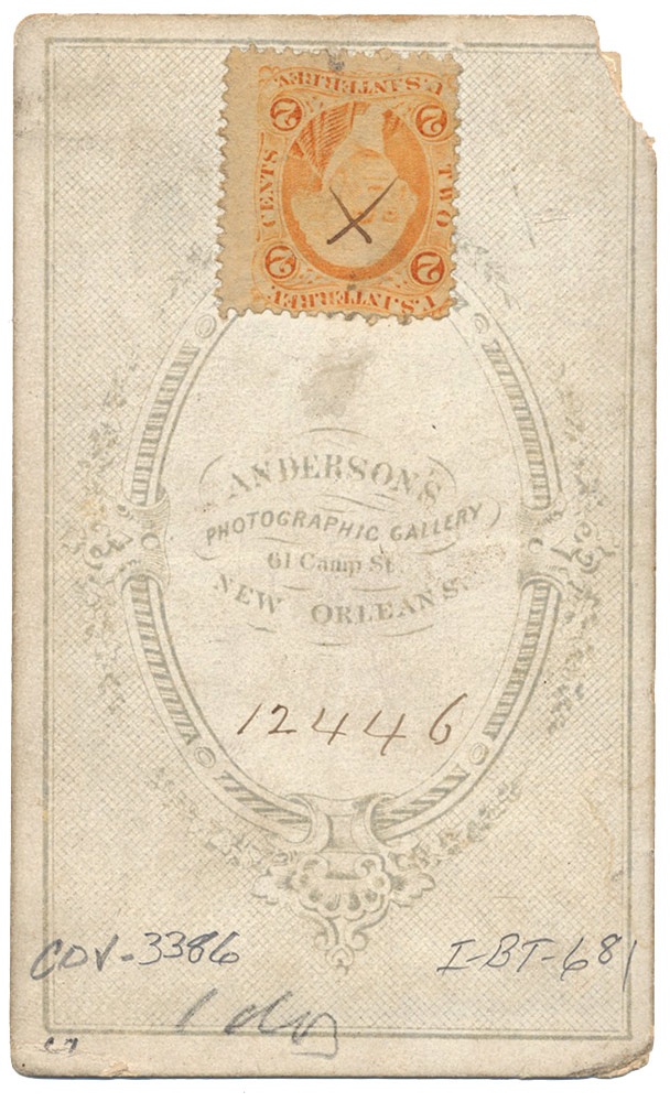 CDV OF LT. COLONEL WILLIAM M. OWEN; CHIEF OF ARTILLERY, PRESTON'S ...