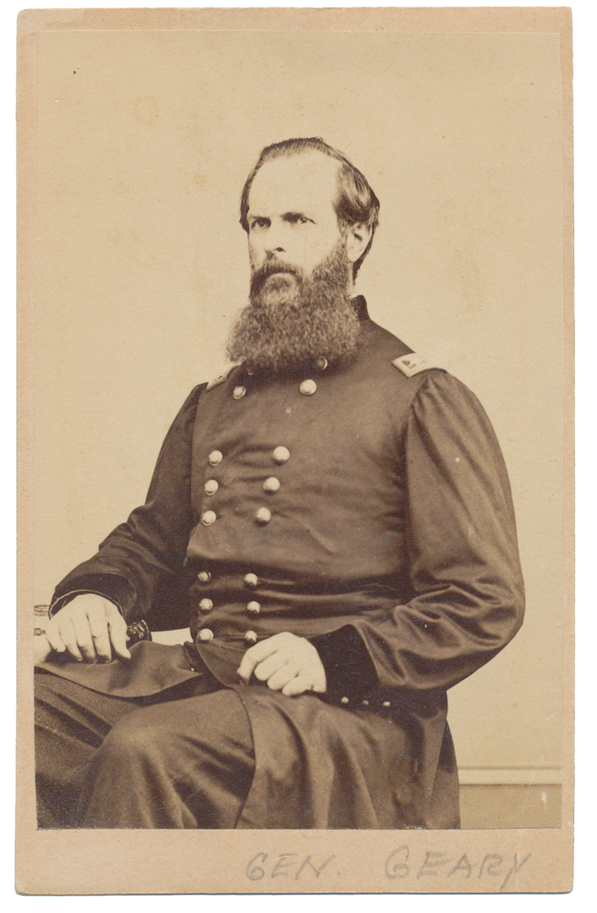 CDV OF U.S. GENERAL JOHN W. GEARY — Horse Soldier