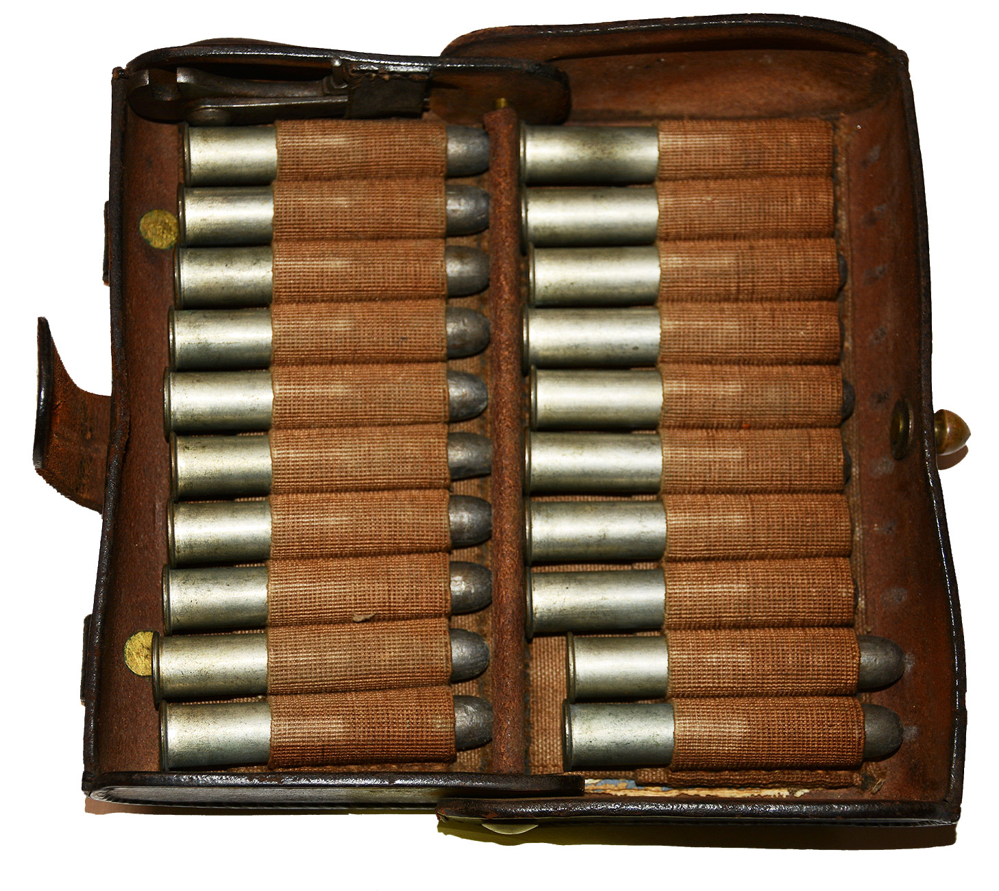 FULLY LOADED M1874 .45/70 McKEEVER CARTRIDGE BOX — Horse Soldier