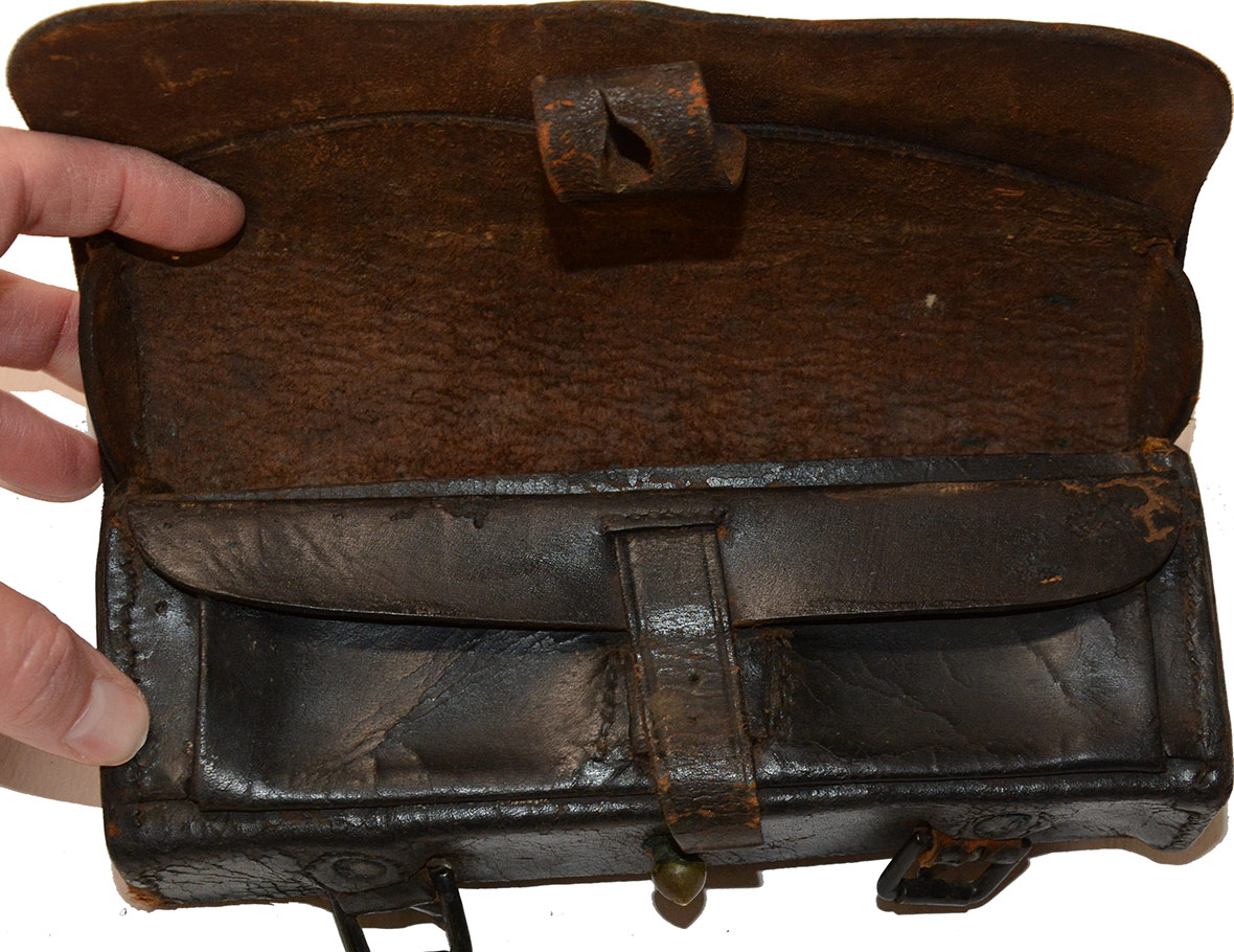 CIVIL WAR CAVALRY CARBINE CARTRIDGE BOX BY HOOVER, CALHOUN & CO ...