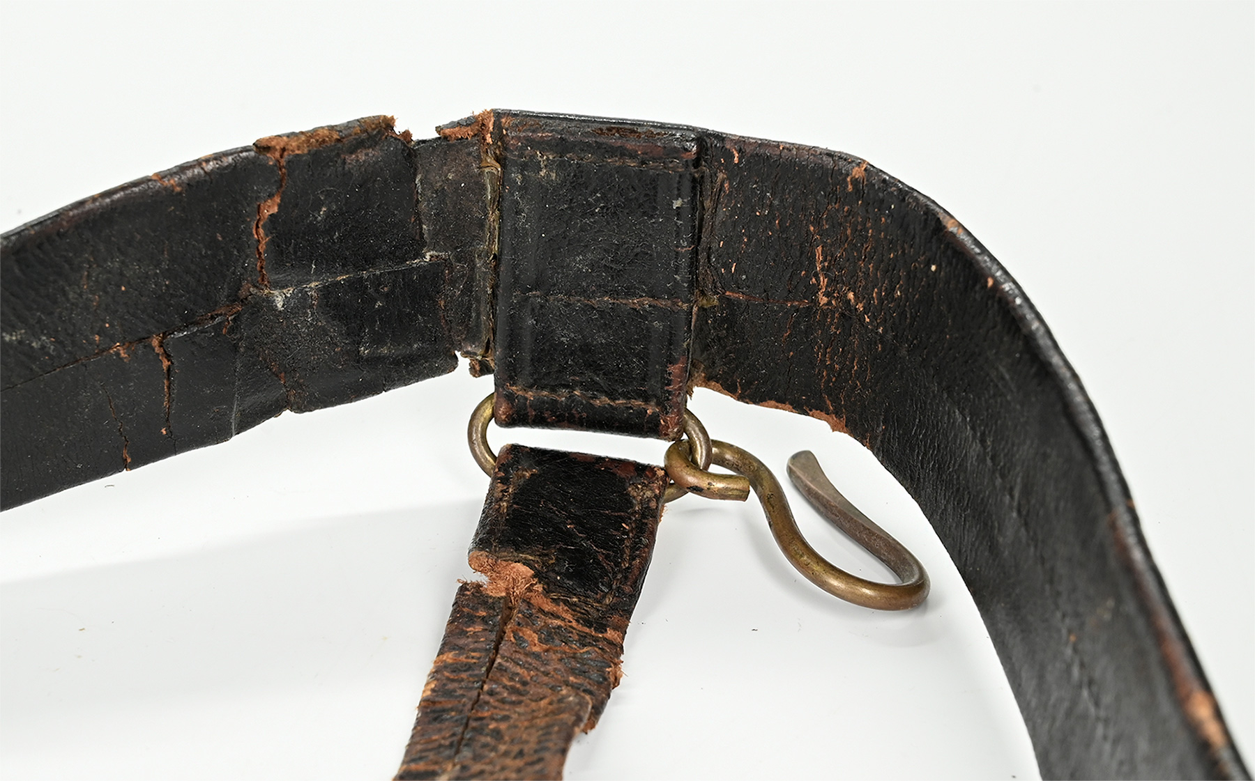 US MODEL 1851 OFFICER’S SWORD BELT AND SCARCE SOLDER-BACKED PLATE ...