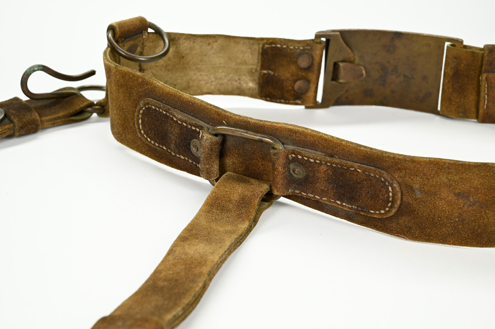 IDENTIFIED REGULATION ISSUE CIVIL WAR CAVALRY SABER BELT RIG — Horse ...