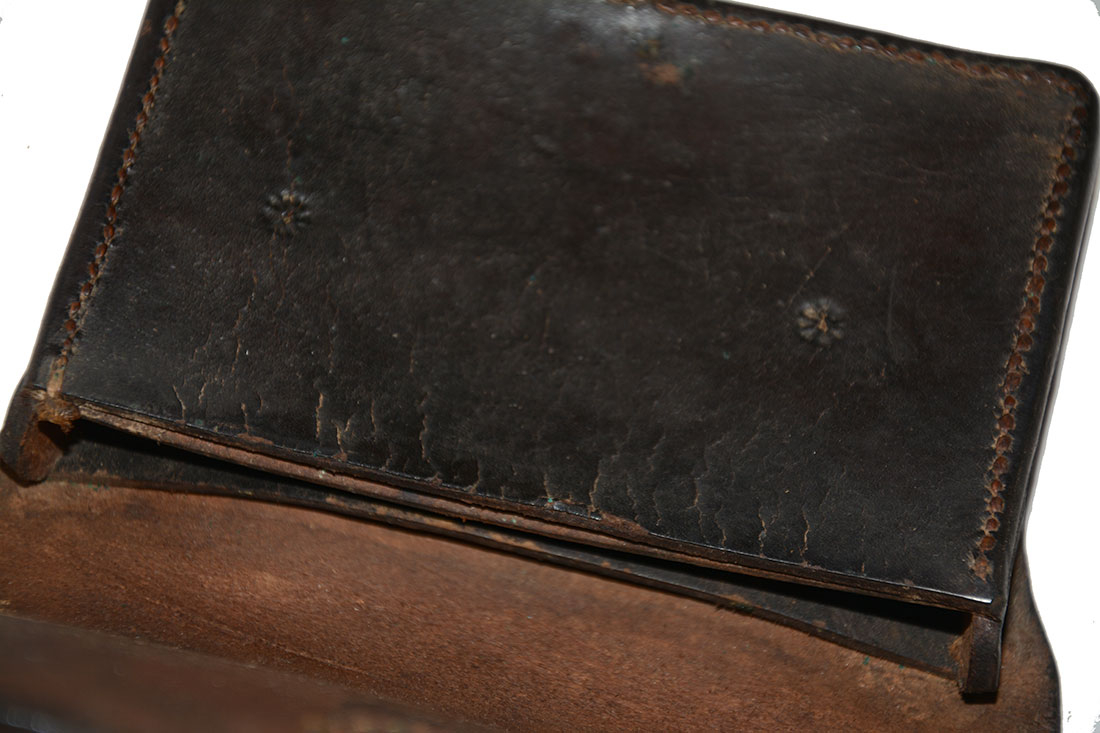 VERY NICE CIVIL WAR PISTOL CARTRIDGE BOX – J. DAVY, NEWARK, NJ — Horse ...