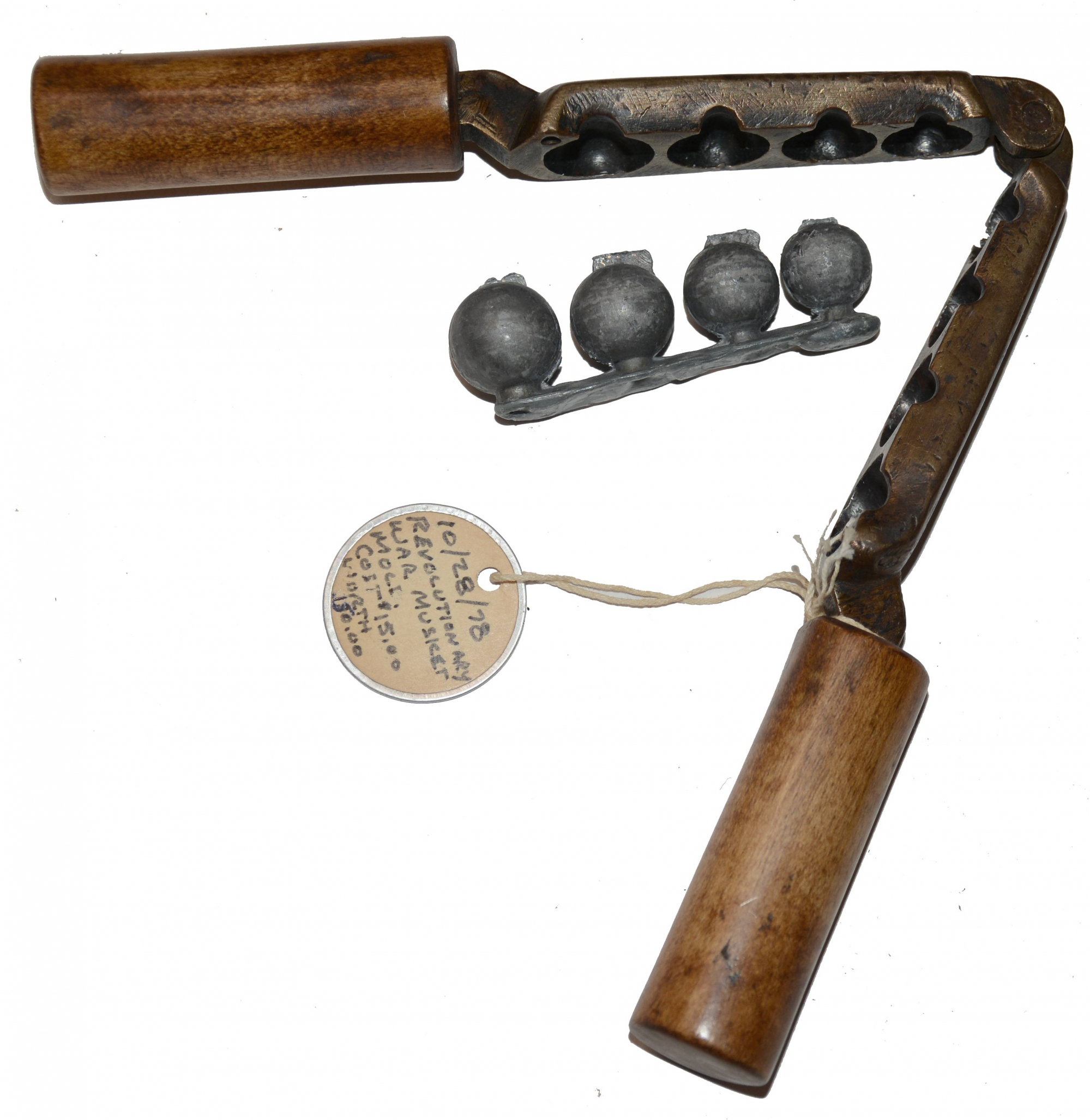 REVOLUTIONARY WAR FOUR-CAVITY GANG MOLD FOR MUSKET BALLS — Horse Soldier