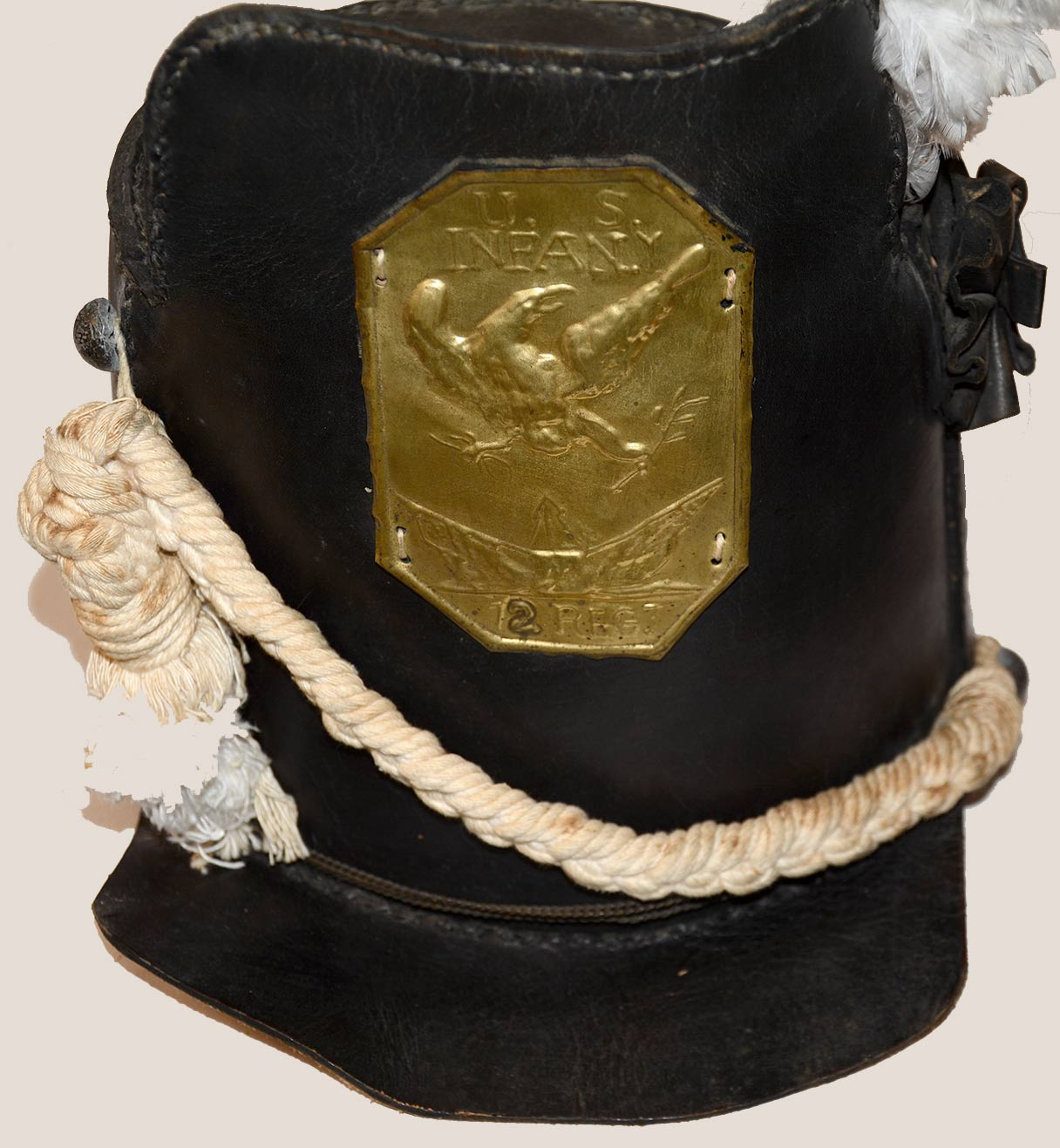 VERY NICE REPRODUCTION US “TOMBSTONE” PATTERN SHAKO — Horse Soldier