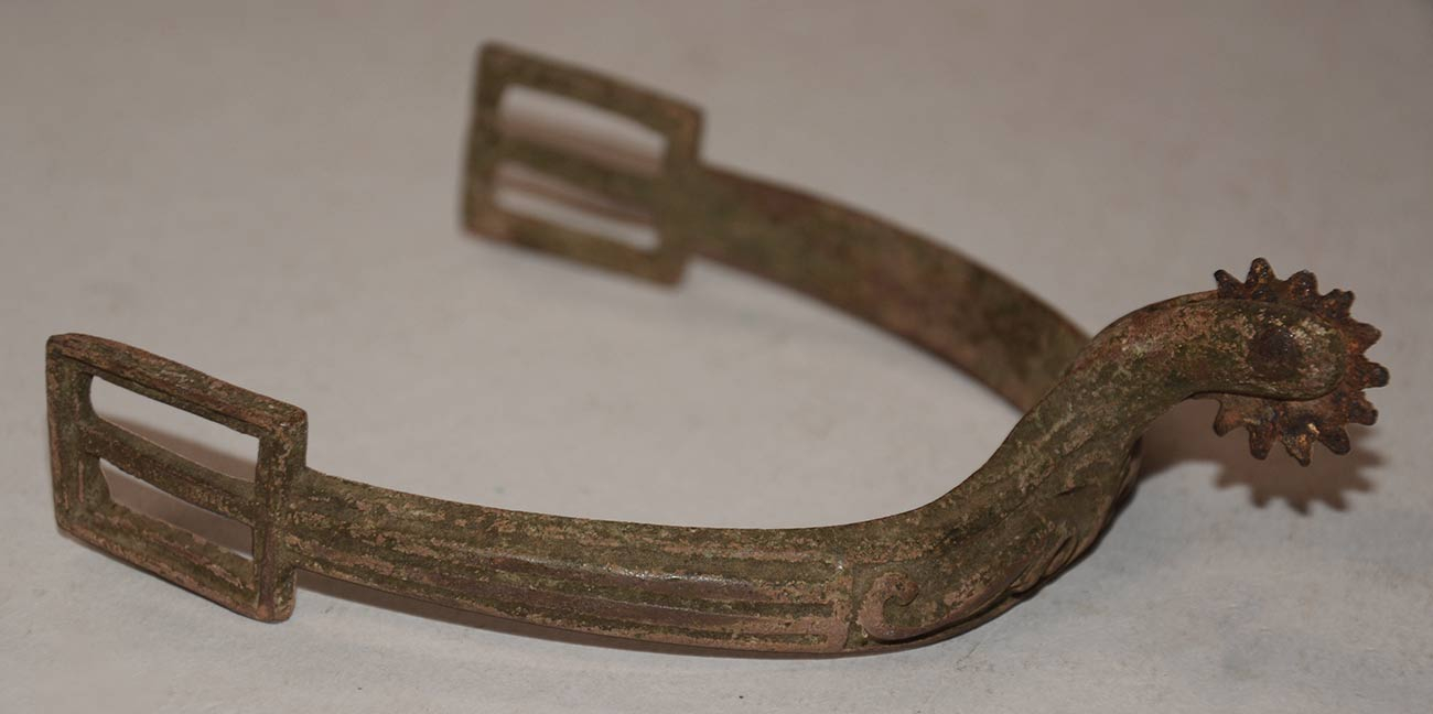 NICE US CIVIL WAR OFFICER’S CAVALRY SPUR FROM ANTIETAM — Horse Soldier