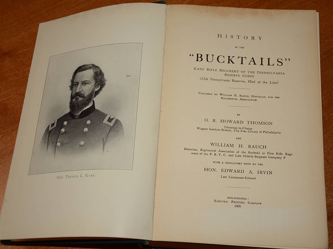 Rare First Edition 1906 Copy Of Bucktails” A History Of The 13th