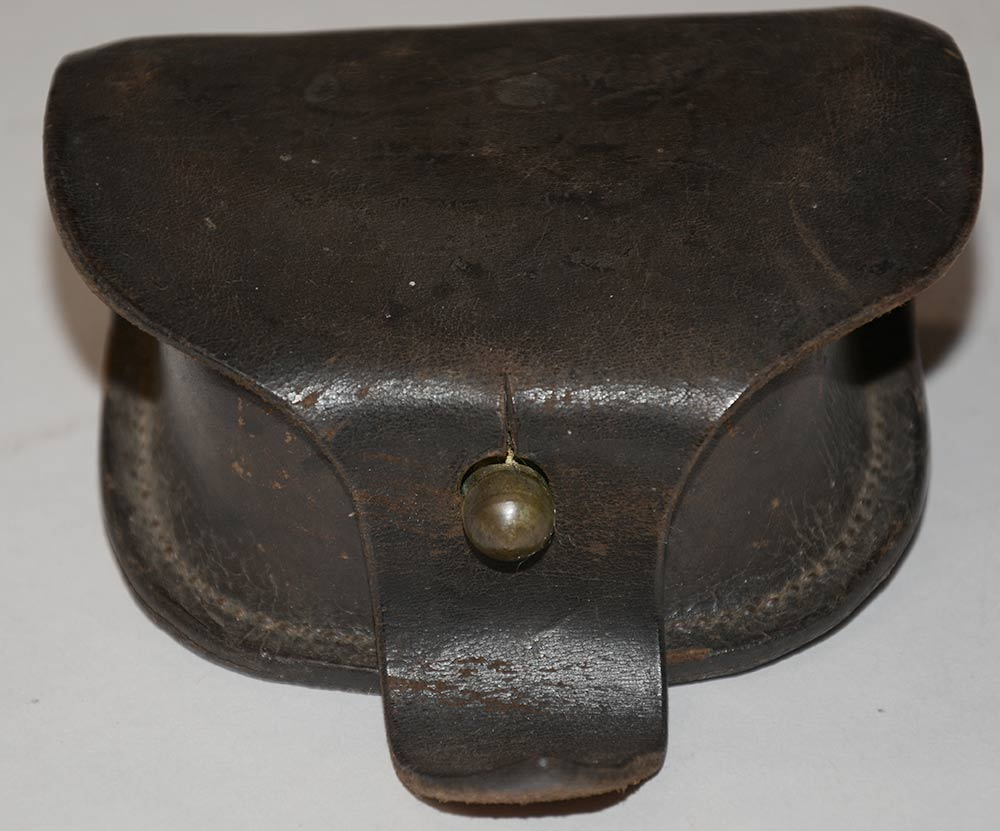 MAKER-MARKED & DATED CIVIL WAR PERCUSSION CAP POUCH — Horse Soldier