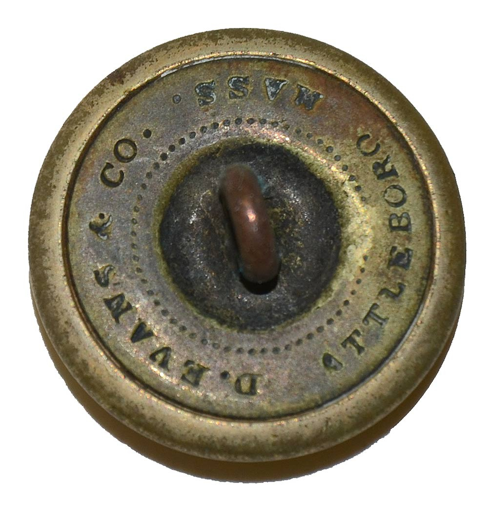 RHODE ISLAND UNITED TRAIN OF ARTILLERY COAT BUTTON, RI33A — Horse Soldier