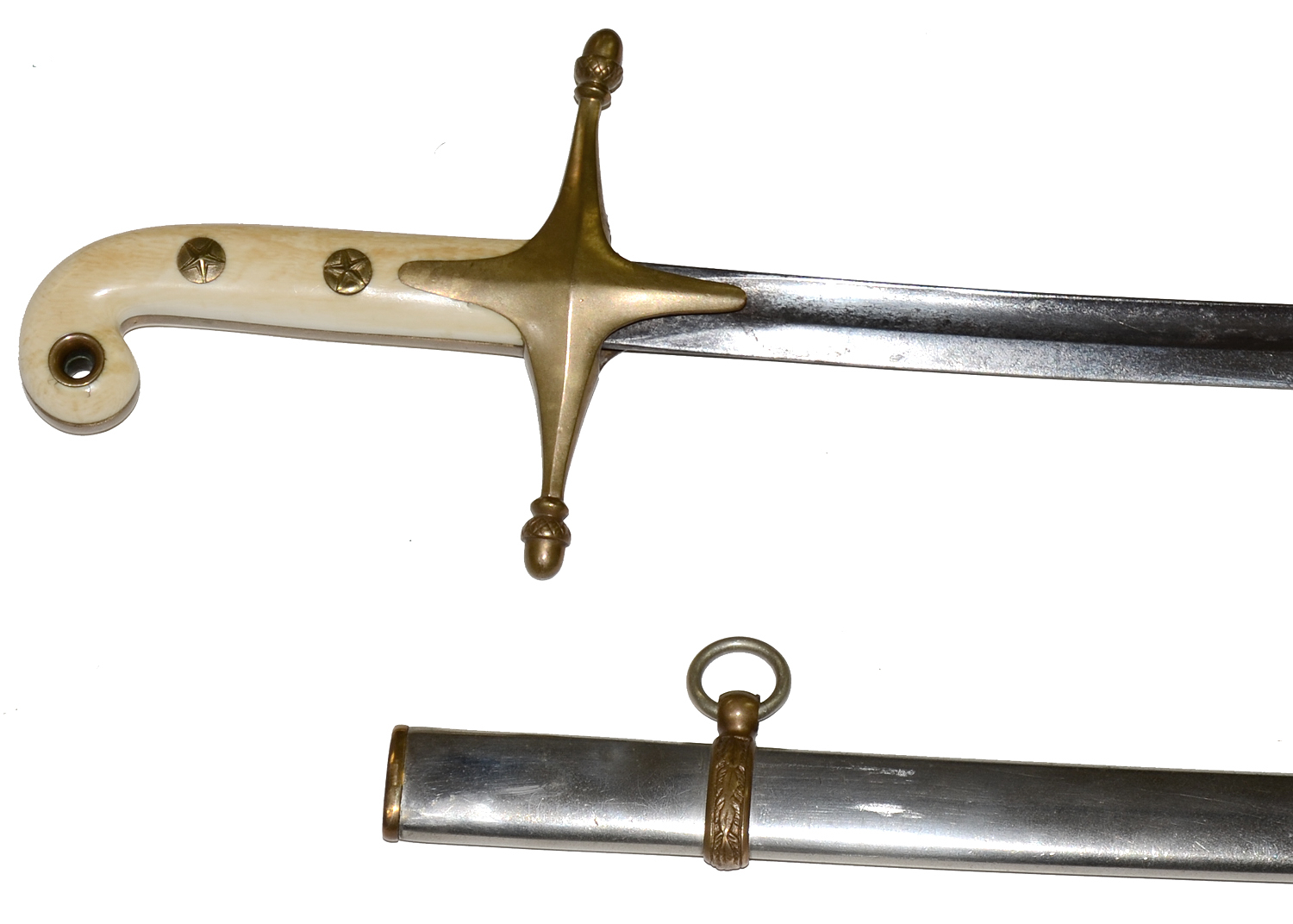 MODEL 1872 UNITED STATES MARINE CORPS OFFICER’S MAMALUKE SWORD — Horse ...