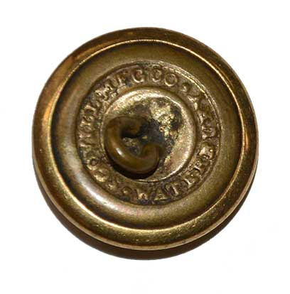 19TH CENTURY WESTERN MILITARY INSTITUTE BUTTON — Horse Soldier