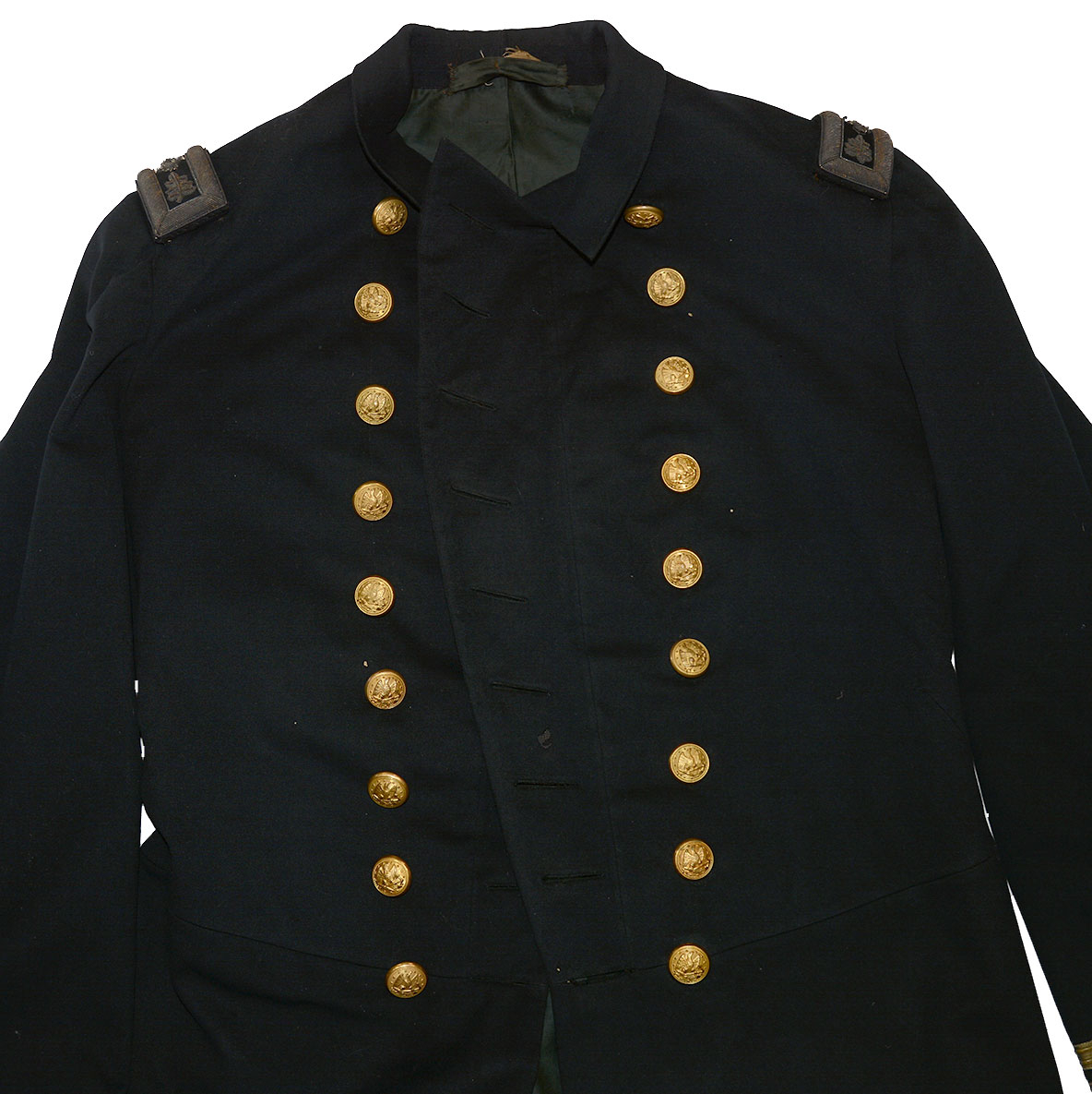 CIVIL WAR US NAVY LT. COMMANDER’S COAT AND BUCKLE OF ALEXANDER COLE ...