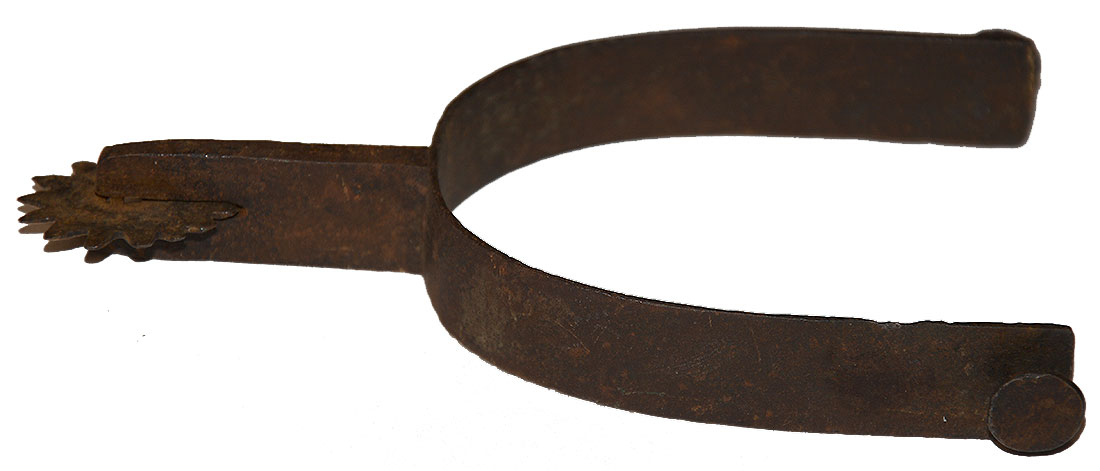 RELIC CONFEDERATE RICHMOND PATTERN RAKING SPUR — Horse Soldier